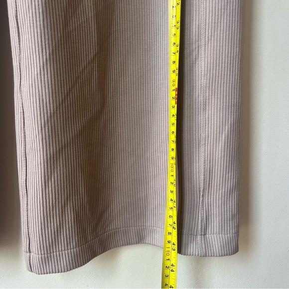 90 Degree by Reflex Scuba Rib Asbury Pants Women’s L Taupe Wide Leg Lounge - Picture 6 of 10